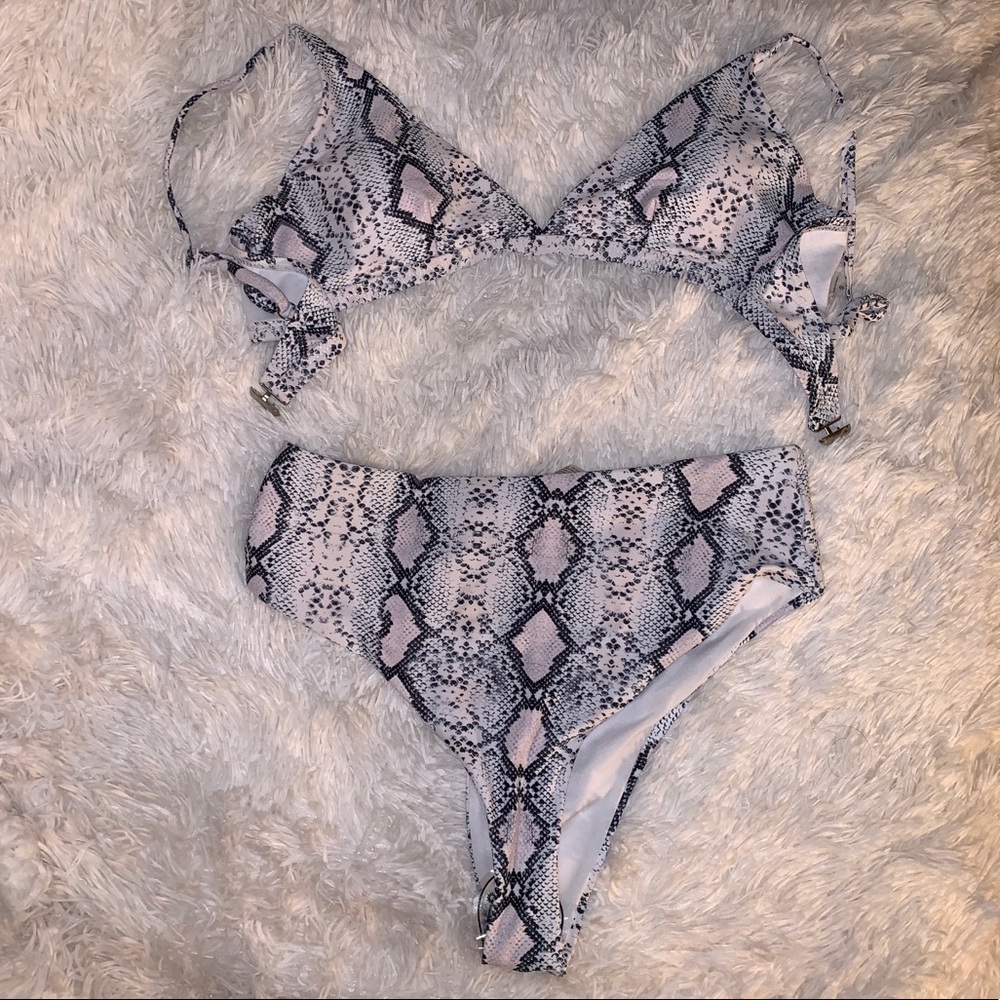 Snakeskin bikini